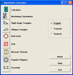 Machinist Calculator (โปรแกรม คำนวณ สำหรับ เครื่องกล)