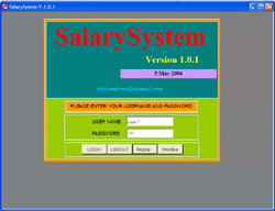 SalarySystem (โปรแกรม SalarySystem คิดเงินเดือนพนักงาน)