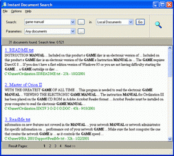 Instant Document Search (โปรแกรม ค้นหาไฟล์ เอกสาร บนเครื่อง คอมคุณ)
