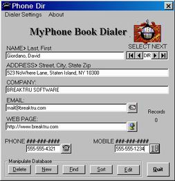 MyPhone Book Dialer