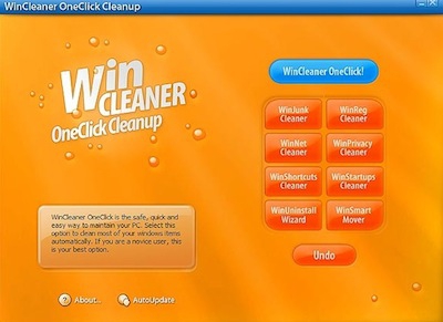WinCleaner OneClick CleanUp (โปรแกรมที่ช่วยบำรุงรักษา คอมพิวเตอร์ ให้สะอาดอยู่เสมอ)