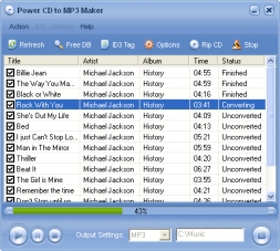 Power CD to MP3 Maker