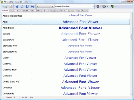 Advanced Font Viewer (โปรแกรม ค้นหา Font)