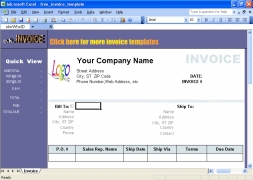 Excel Invoice Template (Template ของไฟล์ Excel สำหรับสร้าง Invoice)