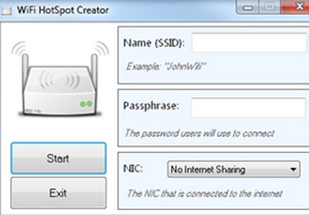 โปรแกรมแชร์เน็ต Wi-Fi HotSpot Creator