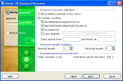 Atomic ZIP Password Recovery