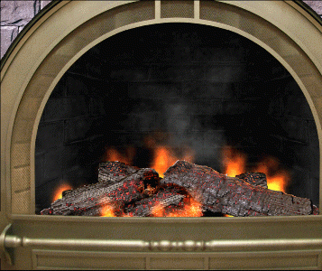 3D Cozy Fireplace Screen Saver