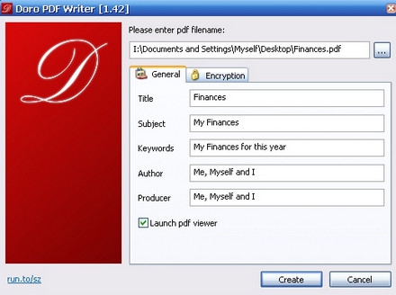โปรแกรม Doro PDF Writer แปลง Word เป็น PDF