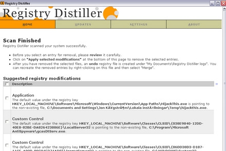 Registry Distiller (โปรแกรม เคลียร์ รีจิสตรี้ ล้างเครื่อง ของเครื่องคอมพิวเตอร์ แจกฟรี)