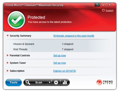 Trend Micro Titanium Maximum Security (โปรแกรมสแกนไวรัส ไม่ทำให้ คอมช้า)