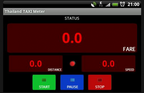 App คำนวณค่าแท็กซี่ Thailand Taxi Meter