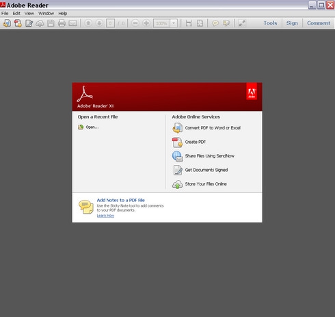 โปรแกรม Adobe Acrobat Reader DC อ่าน PDF