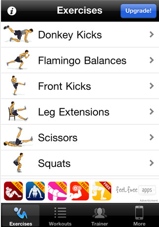 App ออกกำลังกาย Leg Workouts Free