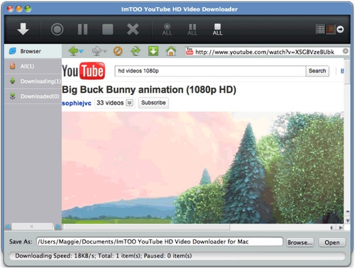 โหลดคลิป Youtube เครื่องแมค YouTube HD Video Downloader