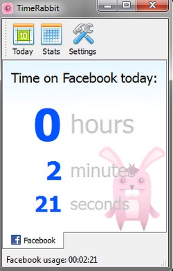  โปรแกรมจับเวลาเฟซบุ๊ก TimeRabbit