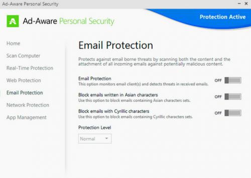 โปรแกรมสแกนไวรัส Ad-Aware Personal Security