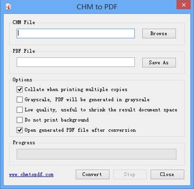 โปรแกรมแปลงไฟล์ CHM to PDF Converter ฟรี