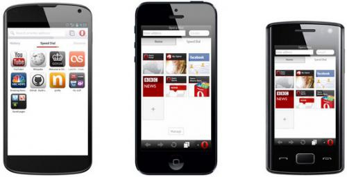 Opera บนโทรศัพท์มือถือ Opera for Mobile