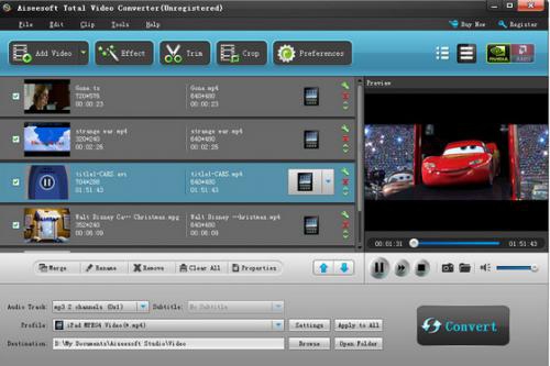 โปรแกรมแปลงไฟล์ Aiseesoft Total Video Converter