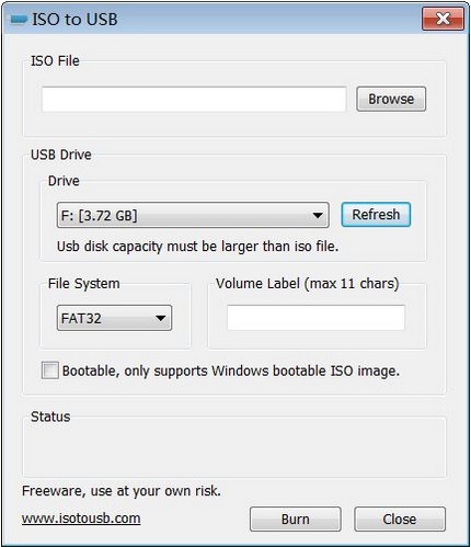 โปรแกรมแปลงไฟล์ ISO ลง USB แฟลชไดร์ฟ