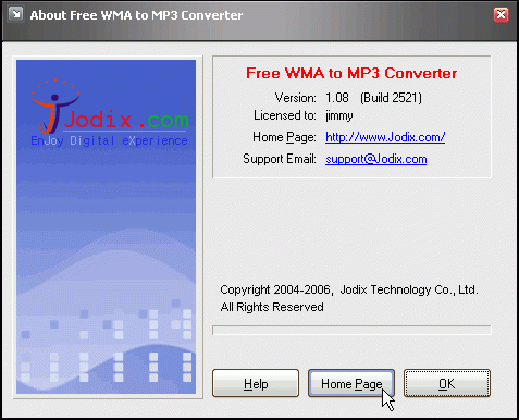 โปรแกรมแปลงไฟล์ Free WMA to MP3 Converter 