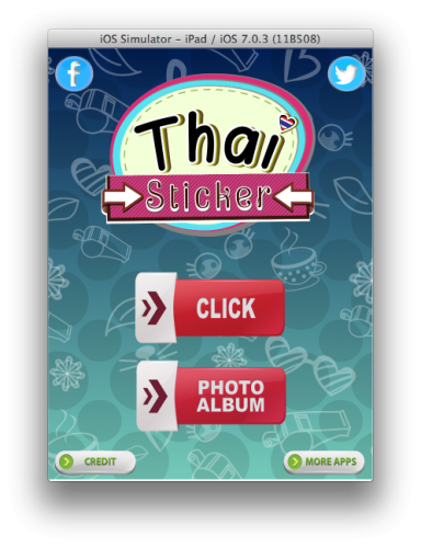 App แต่งสติ๊กเกอร์ Thai Sticker