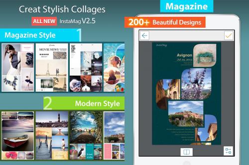App แต่งรูป InstaMag Magazine Collage