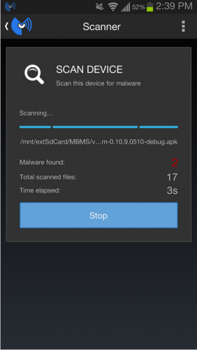 แอปกำจัดไวรัส Malwarebytes Anti-Malware