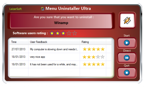 โปรแกรมถอนการติดตั้ง Menu Uninstaller Ultra