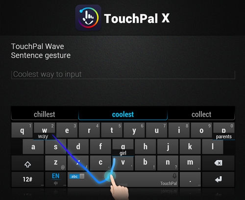 App คีย์บอร์ดล้ำสมัย TouchPal X Keyboard