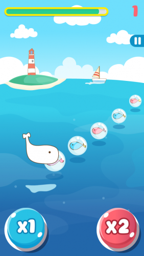 App เกมส์ปลาวาฬ Kuro Jump