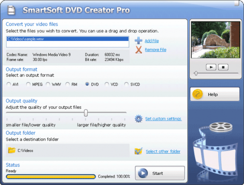 โปรแกรมไรท์แผ่น Smart DVD Creator Pro