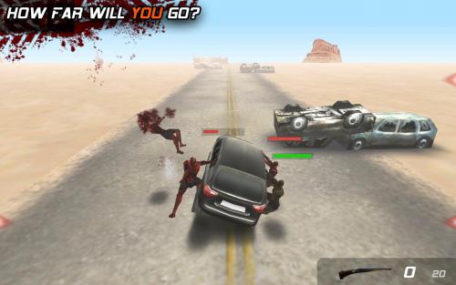 App เกมส์ขับรถหนีซอมบี้ Zombie Highway