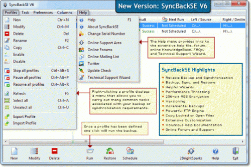 SyncBackSE (โปรแกรม SyncBack สำรองและซิงค์ข้อมูลให้ตรงกัน) : 