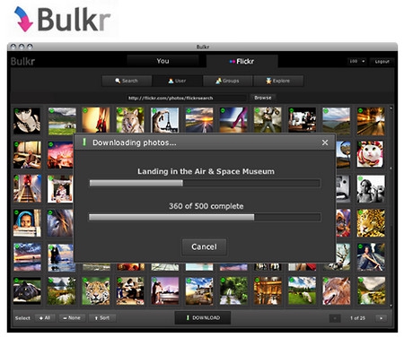 Bulkr โปรแกรมเซฟดาวน์โหลดรูปจาก Flickr