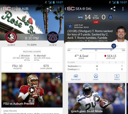 App รวมข่าวกีฬา ESPN SportsCenter