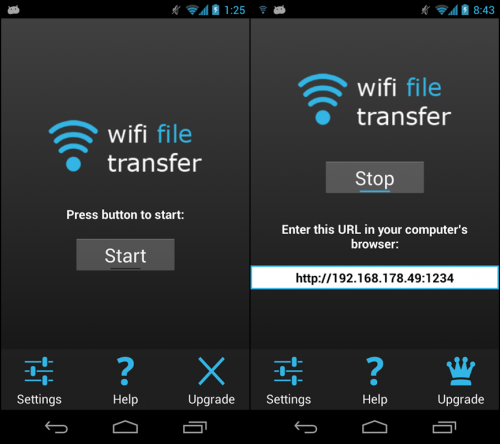 App จัดการข้อมูล WiFi File Transfer