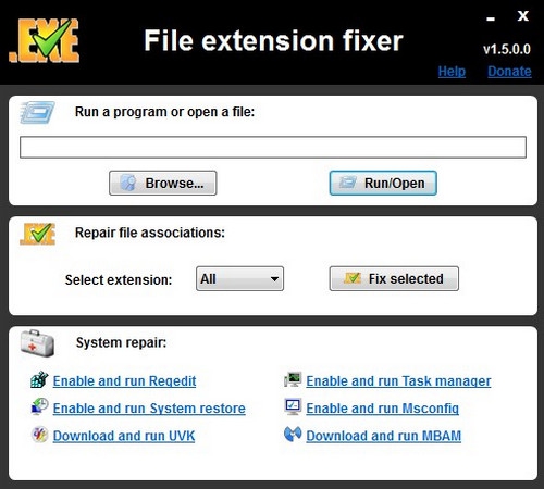 โปรแกรมซ่อมไฟล์ที่เปิดไม่ได้ File Extension Fixer