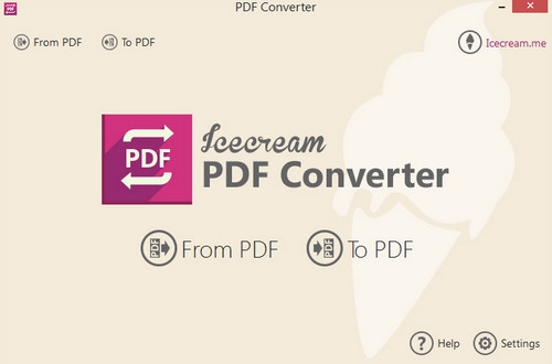 โปรแกรมแปลงไฟล์ Icecream PDF Converter