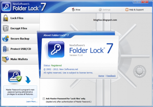 โปรแกรมล็อกโฟลเดอร์ Folder Lock