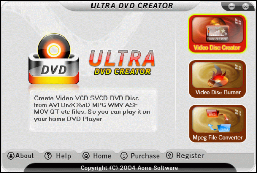 โปรแกรมไรท์แผ่น Ultra DVD Creator