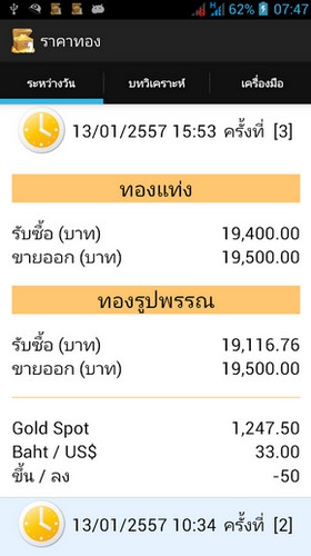 App ราคาทอง Thai Gold Price