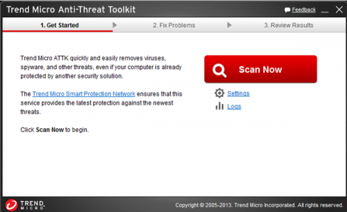 ดาวน์โหลดโปรแกรม Trend Micro Anti-Threat Toolkit