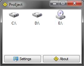 โปรแกรม ProEject โปรแกรมจัดการ Eject ไดร์ฟ USB ออก