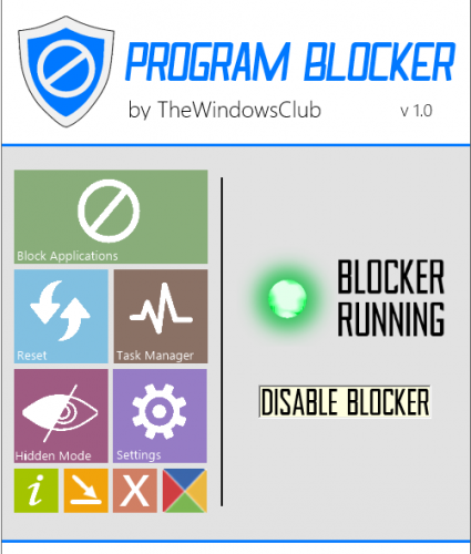 ดาวน์โหลดโปรแกรม Program Blocker 