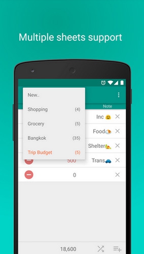 App บันทึกรายรับรายจ่าย Expense Lister