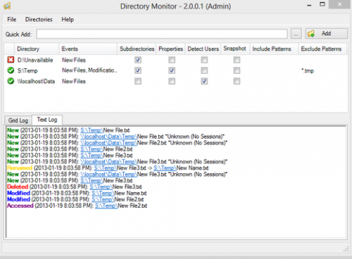 ดาวน์โหลดโปรแกรม Directory Monitor