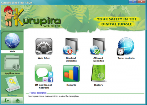 โปรแกรมบล็อกเว็บไซต์ Kurupira Web Filter