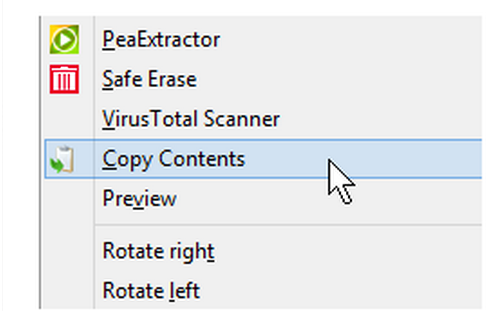 โปรแกรมจัดการคลิปบอร์ด Copy Contents