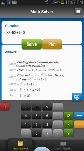 App สูตรคณิตศาสตร์ Math Solver and Homework Helper